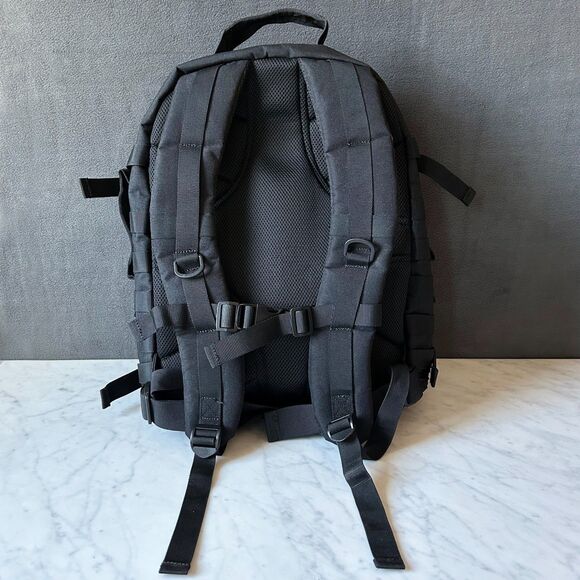 Highland Tactical Black Rumble Backpack Molle Webbing Water Resistant Pack - Picture 2 of 12